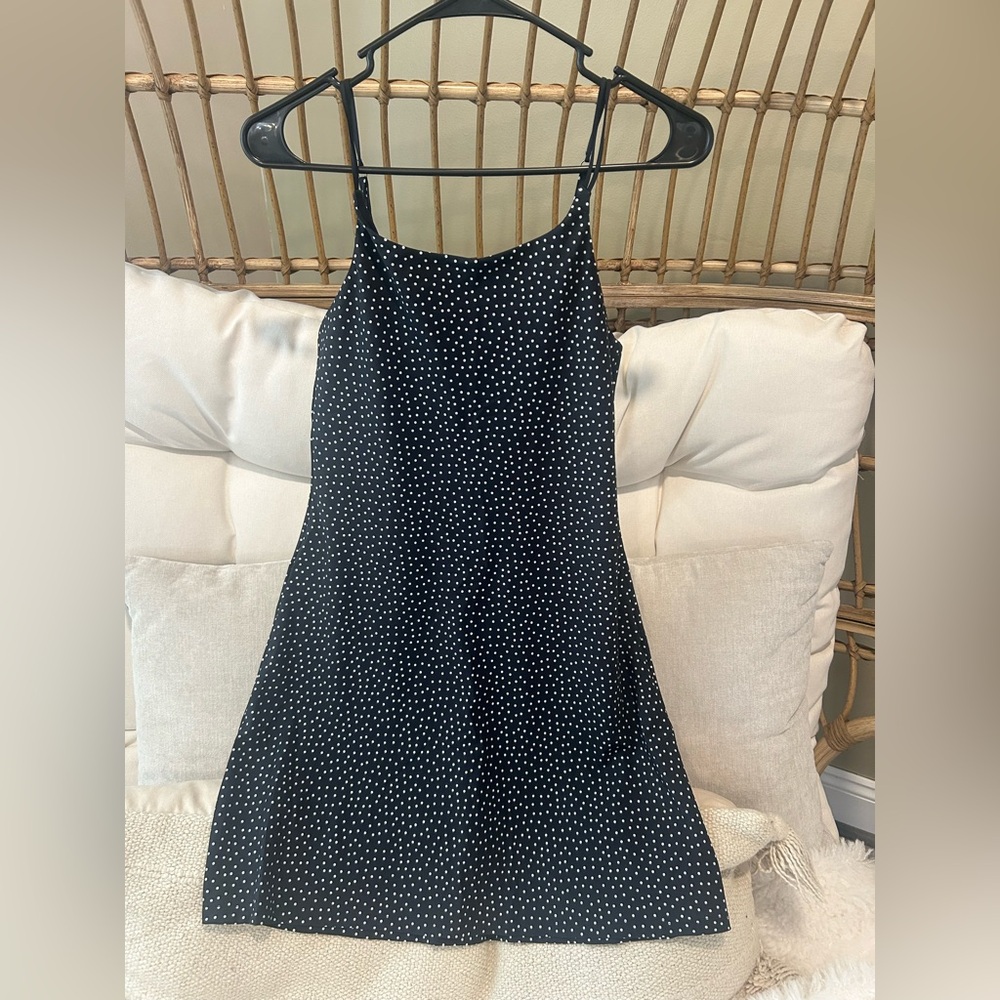 Abercrombie Kids Black Dress with White Dots
